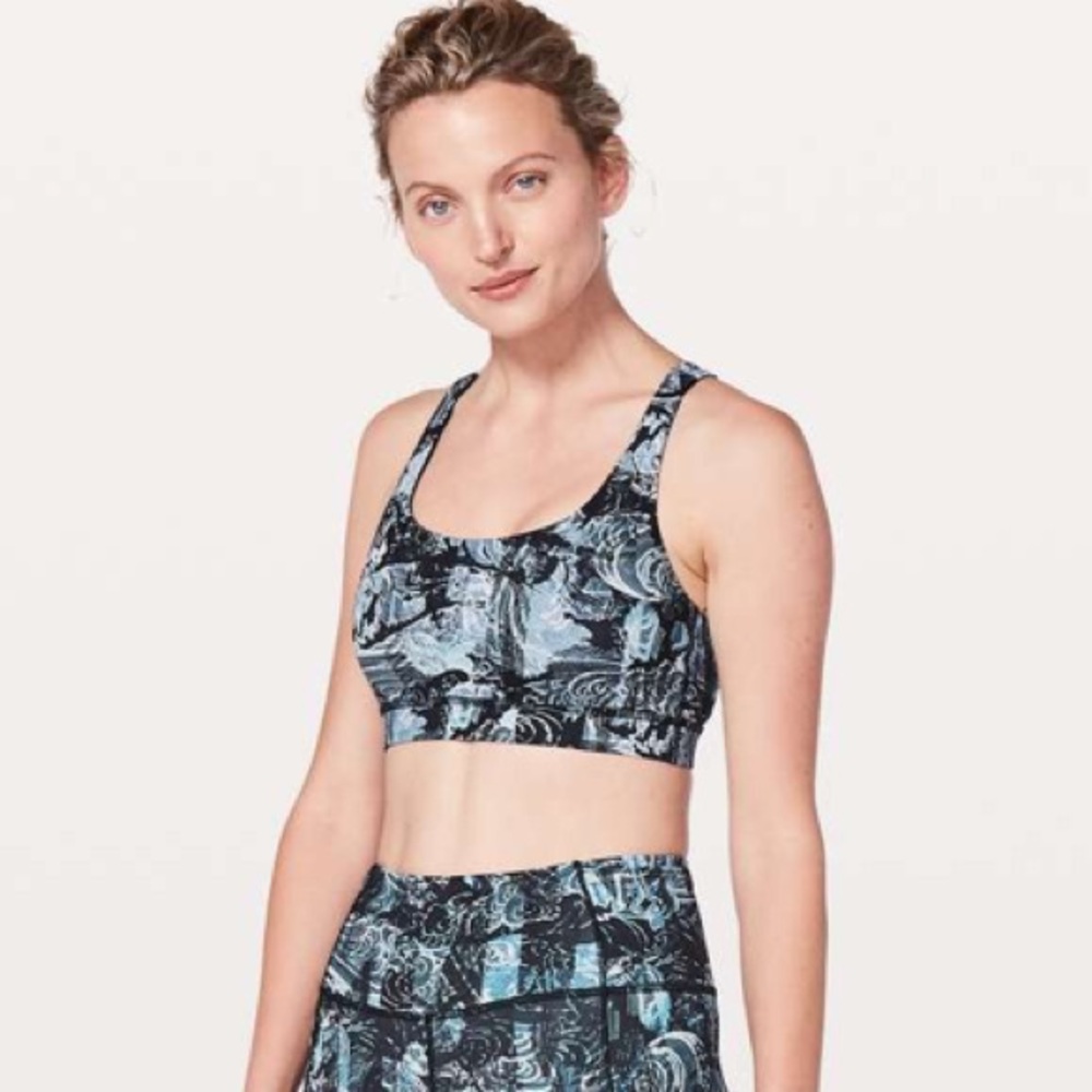 Lululemon Energy Bra - Eternal Wave Starlight Black